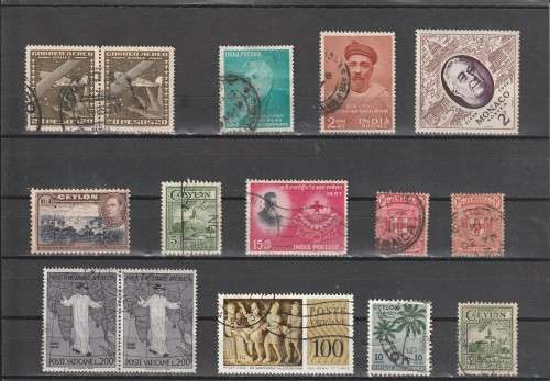 UNCHECKED WORLD SELECTION BID PER STAMP TO TAKE ALL CARD EXCLUDED