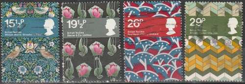 GB 1982 Textile Designs ULH CV R27.50 SG 1192-95