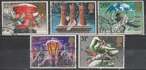GB 1983 Christmas Stamps ULH CV R333 SG 1218-22