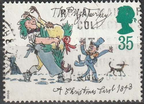 GB 1993 Christmas Stamps - `A Christmas Carol` by Charles Dickens UNH CV R12.10 SG 1793