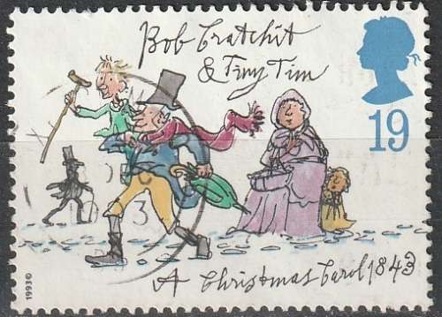 GB 1993 Christmas Stamps - `A Christmas Carol` by Charles Dickens UNH CV R6.60 SG 1790