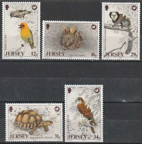 JERSEY 1988 Animal Protection UMM CV R107.80 SG 568-72