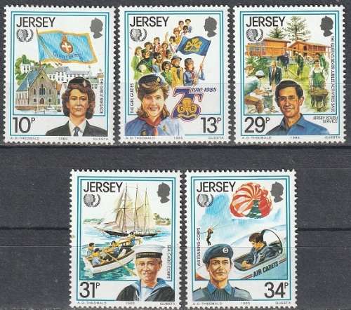 JERSEY 1985 International Youth Year UMM CV R77 SG 360-64