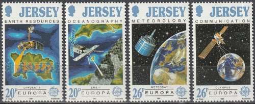 JERSEY 1991 EUROPA Stamps - European Aerospace UMM CV R57.20 SG 545-48