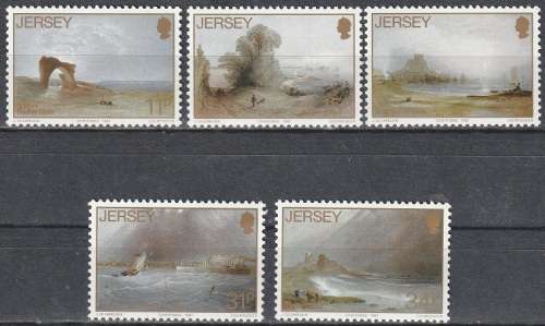 JERSEY 1987 Paintings from John Le Capelain UMM CV R74.80 SG 428-32