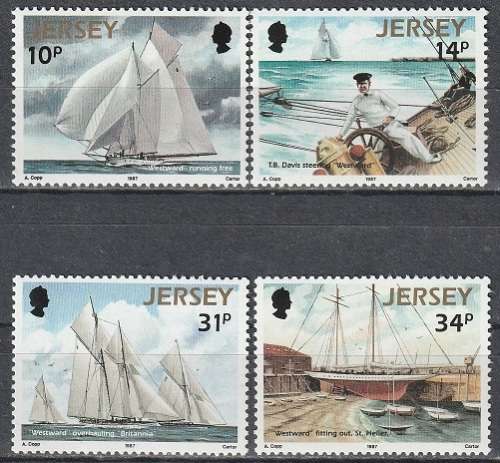 JERSEY 1987 Sailing boat Westward UMM CV R61.60 SG 405-08
