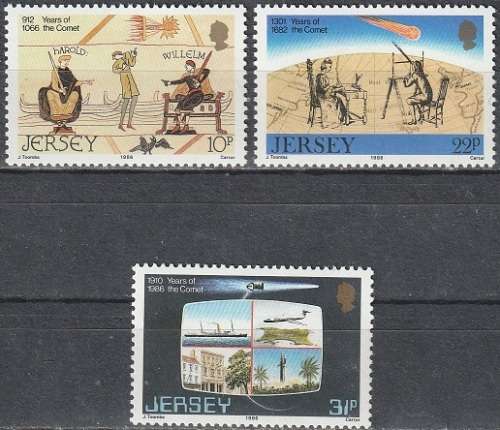 JERSEY 1986 Halley´s Comet UMM CV R44 SG 383-5