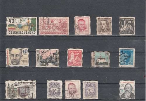 UNCHECKED CZECHOSLOVAKIA STAMPS SELECTION BID PER STAMP TO TAKE ALL CARD EXCLUDED