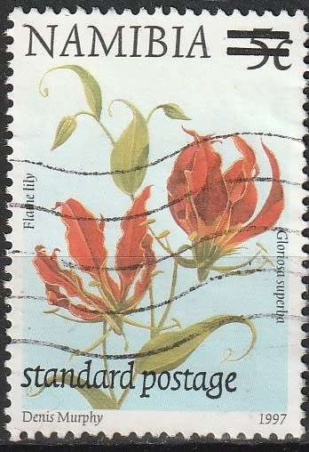 NAMIBIA 2000 Flora and Fauna Stamps of 1997 Surcharged UNH CV R3.30 SG 859