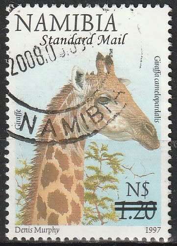 NAMIBIA 2007 Flora and Fauna Stamps of 1997 Surcharged UNH CV R11 SG 1082