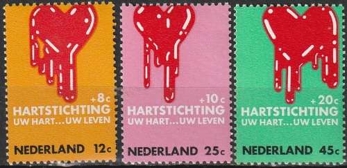 NETHERLANDS 1970 The Fight Against Heart Diseases MM CV R52.80 SG 1116-8
