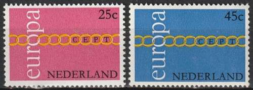 NETHERLANDS 1971 EUROPA Stamps UMM CV R55 SG 1131/2