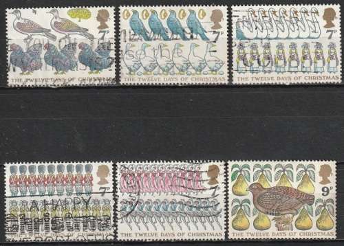 GB 1977 Christmas Stamps ULH CV R15.40 SG 1044-49