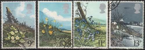 GB 1979 British Wild Flowers ULH CV R12.10 SG 1079-82