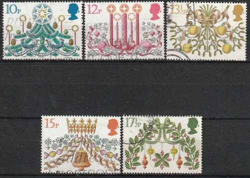 GB 1980 Christmas Stamps ULH CV R17.60 SG 1138-42