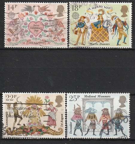 GB 1981 Folklore ULH CV R24.20 SG 1143-6