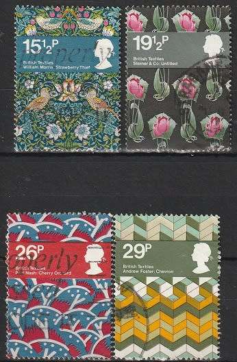 GB 1982 Textile Designs ULH CV R27.50 SG 1192-5