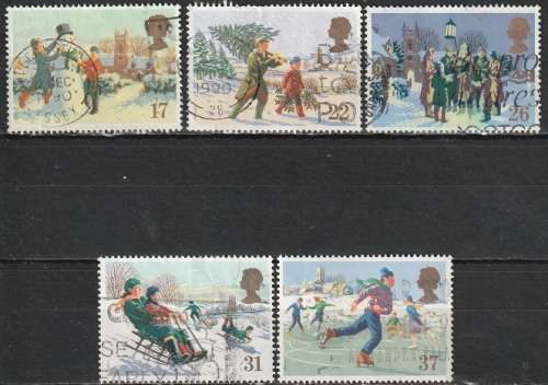 GB 1990 Christmas Stamps ULH CV R38.50 SG 1526-30 DISCOUNTED