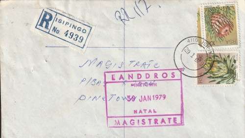 POSTAL HISTORY ISIPINGO