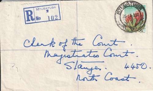 POSTAL HISTORY MTUBATUBA 2