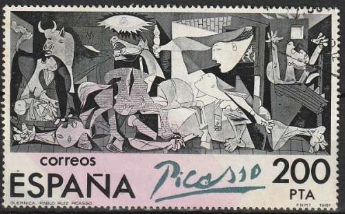 SPAIN 1981 The 100th Anniversary of the Birth of Pablo Ruiz, 1881-1973 ULH CV R52.80 SG 2657 ART