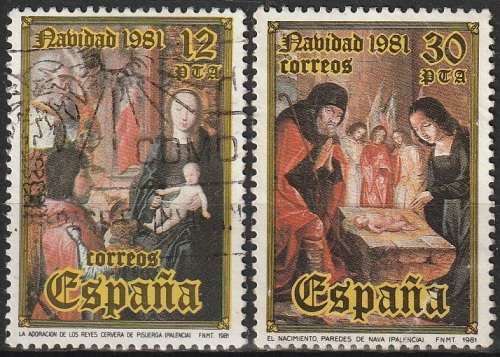 SPAIN 1981 Christmas ULH CV R8.80 SG 2659/60