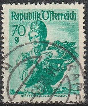 AUSTRIA 1948 National Costumes ULH CV R4.40 SG 1121