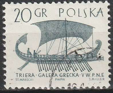 POLAND 1965 Sailboats ULH CV R4.40 SG 1457