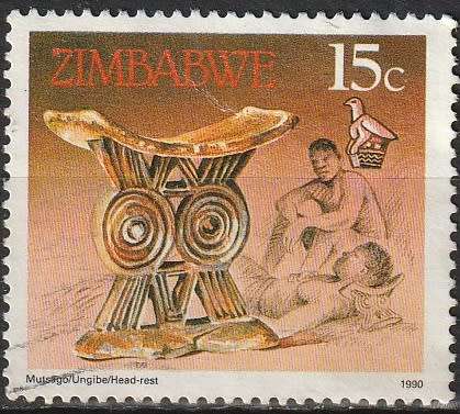 ZIMBABWE 1990 Cultural Artifacts ULH CV R4.40 SG 774