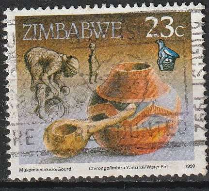 ZIMBABWE 1990 Cultural Artifacts ULH CV R4.40 SG 776