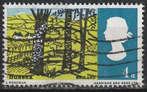 GB 1966 Landscapes UNH CV R2.20 SG 689