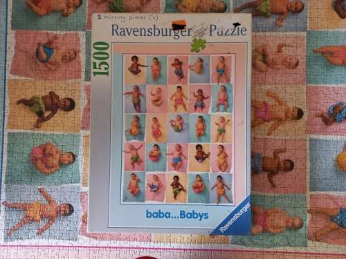 1500 PIECE RAVENSBURG PUZZLE GREAT BUILD 2 PIECES MISSING