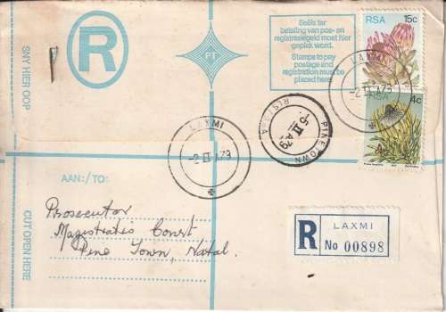 RSA POSTAL HISTORY LAXMI