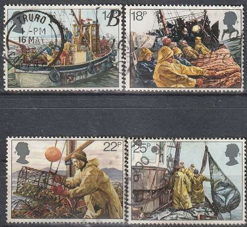 GB 1981 The 100th Anniversary of the Royal National Mission of Fishermen ULH CV R24.20 SG 1166-9