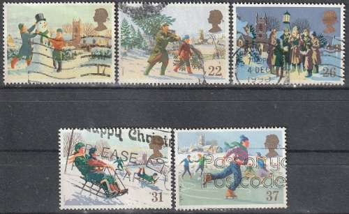 GB 1990 Christmas Stamps ULH CV R38.50 SG 1526-30