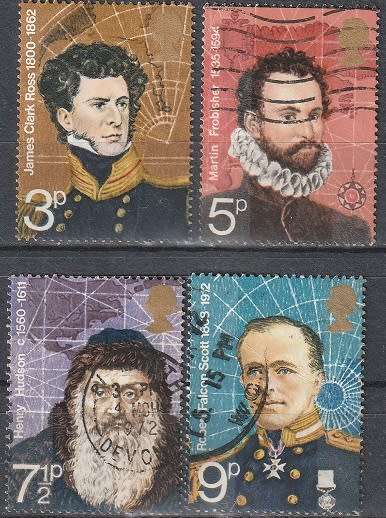 GB 1972 British Polar Explorers ULH CV R13.20 SG897-900