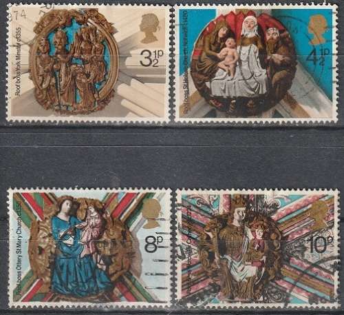 GB 1974 Christmas Stamps ULH CV R8.80 SG966-9