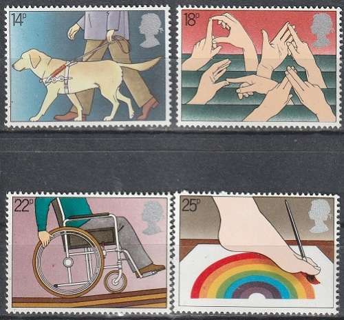 GB 1981 International Year of the Disabled UMM CV R24.20 SG1147-50