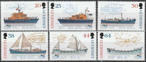 GUERNSEY 1999 The 175th Anniversary of the Royal Lifeboat Institution UMM CV R116.60 SG827-32