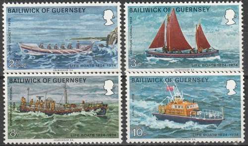 GUERNSEY 1974 Life Boats UMM CV R30.80 SG94-7