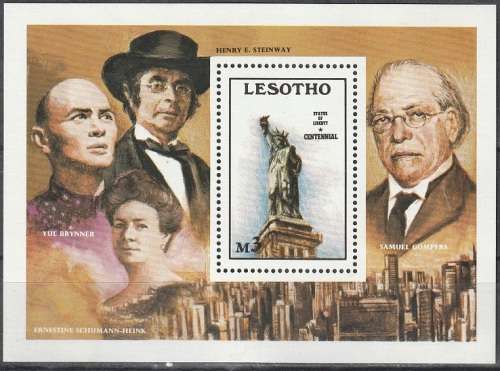 LESOTHO 1986 The 100th Anniversary of the Statue of Liberty MM CV R77 SG 709