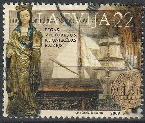LATVIA 2008 Museum Foundations UNH CV R39.60 SG 731