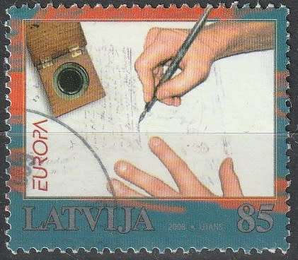 LATVIA 2008 EUROPA Stamps - Writing Letters UNH CV R148.50 SG 727