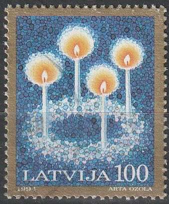 LATVIA 1994 Christmas Stamps UNH CV R104.50 SG 415