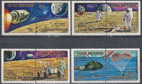 COOK ISLANDS 1972 Apollo Moon Exploration Flights UMM CV R72.60 SG 383-90
