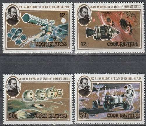 COOK ISLANDS 1980 The 350th Anniversary of the Death of Johannes Kepler, 1571-1 UMM CV R66 SG 703-6