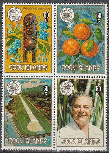 COOK ISLANDS 1983 Commenwealth Day UMM CV R61.60 SG 862-5