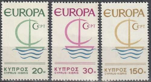 CYPRUS 1966 EUROPA Stamps UMM CV R62.70 SG 280-2