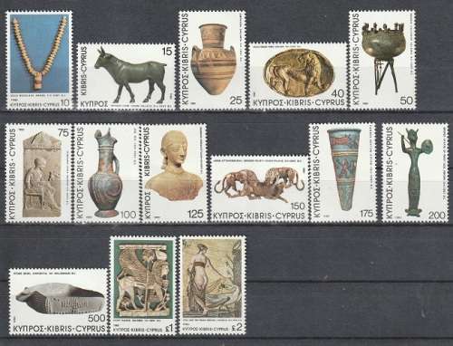 CYPRUS 1980 Archaeological Treasures UMM CV R220 SG 545-558