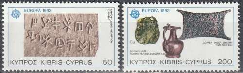 CYPRUS 1983 EUROPA Stamps - Inventions UMM CV R24.20 SG 602/3